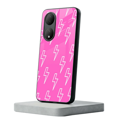 Lightning Pink Vivo-y100 mobile cover | shockproof glass phone case