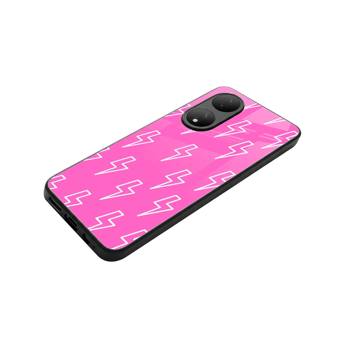 Lightning Pink stylish phone case for Vivo-y100 | glossy glass and slim fit