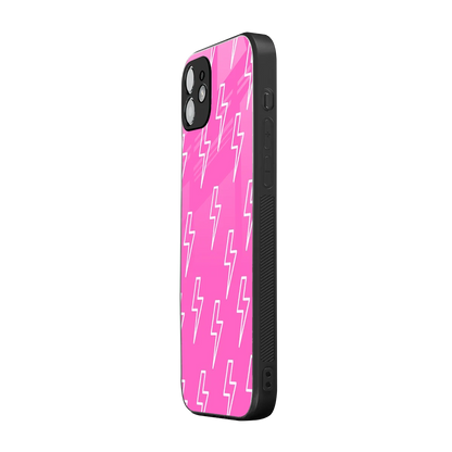 Lightning Pink iphone 11 mobile cover | shockproof glass phone case