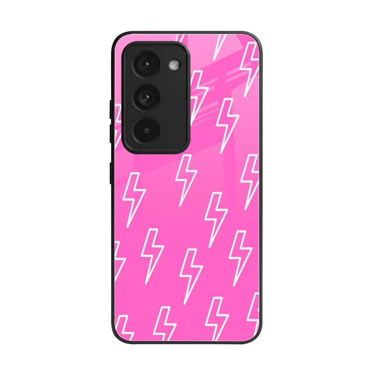 Lightning Pink back phone cover | glass case for redmi 15 5g