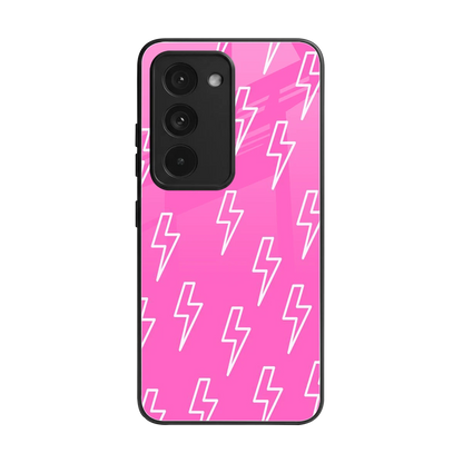 Lightning Pink back phone cover | glass case for redmi 15 5g