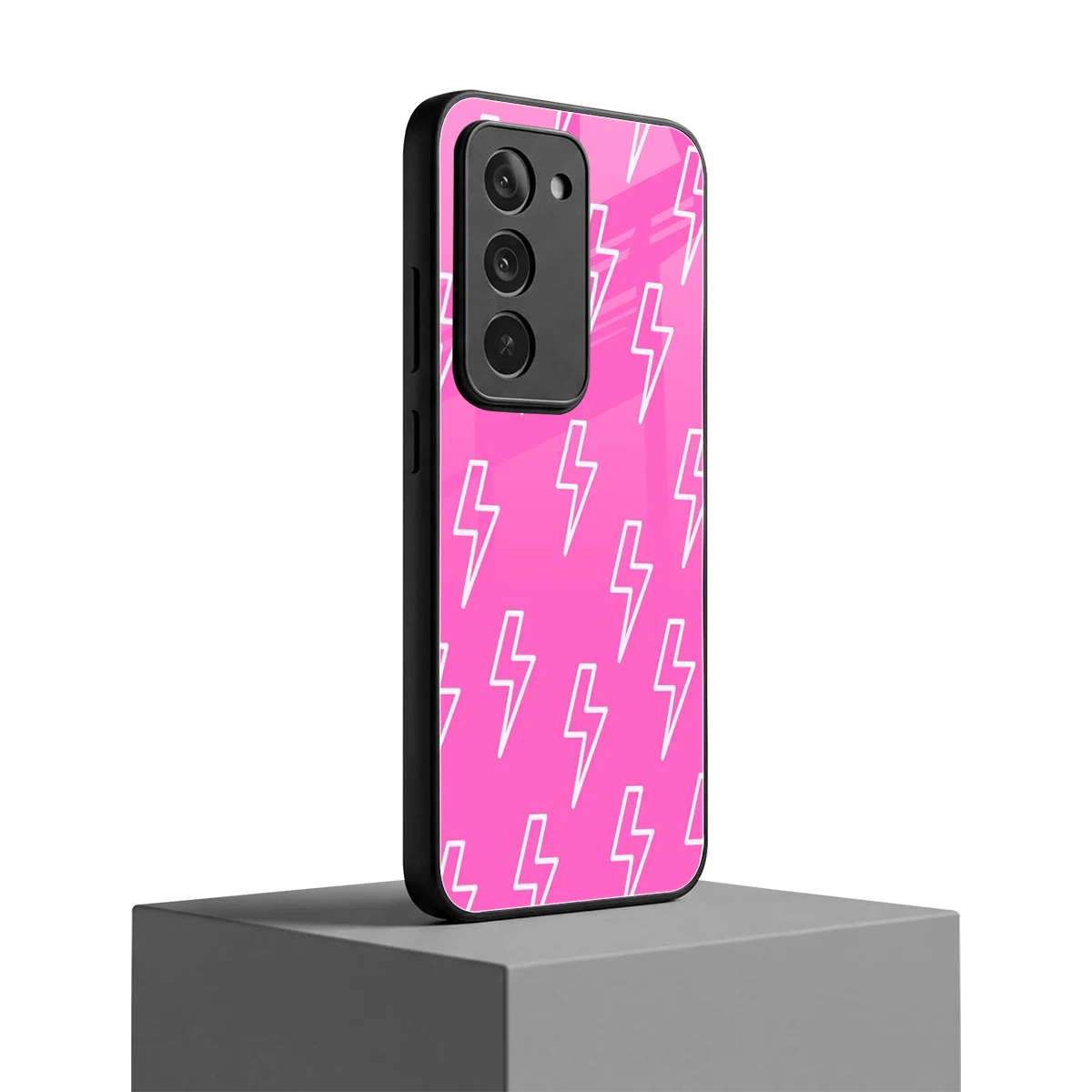 Lightning Pink redmi 15 5g mobile cover | shockproof glass phone case