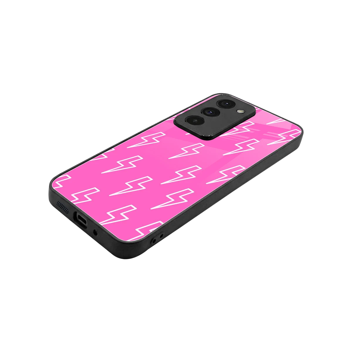 Lightning Pink stylish phone case for redmi 15 5g | glossy glass and slim fit