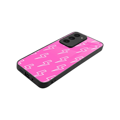 Lightning Pink stylish phone case for redmi 15 5g | glossy glass and slim fit