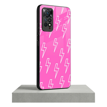 Lightning Pink redmi note 11 pro mobile cover | shockproof glass phone case
