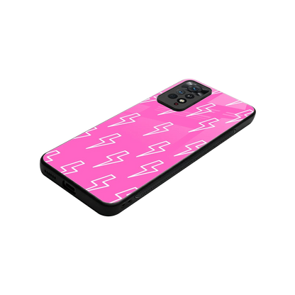 Lightning Pink stylish phone case for redmi note 11 pro | glossy glass and slim fit