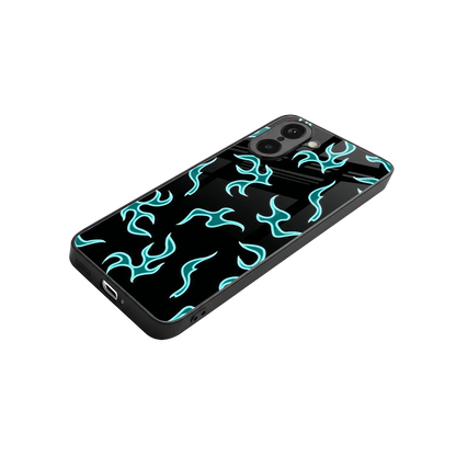 Lil Flames Black Blue stylish phone case for oneplus nord ce5 5g | glossy glass and slim fit