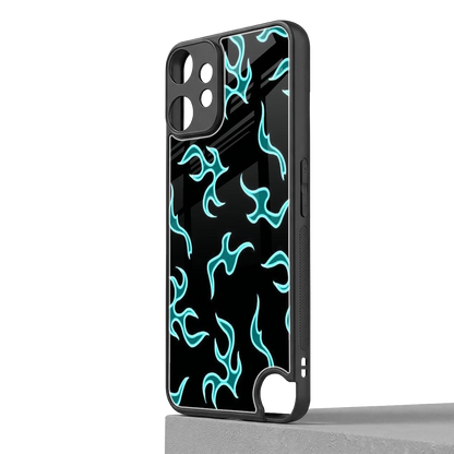 Lil Flames Black Blue cmf nothing phone 2 pro mobile cover | shockproof glass phone case