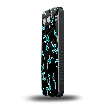 Lil Flames Black Blue oneplus nord 4 mobile cover | shockproof glass phone case