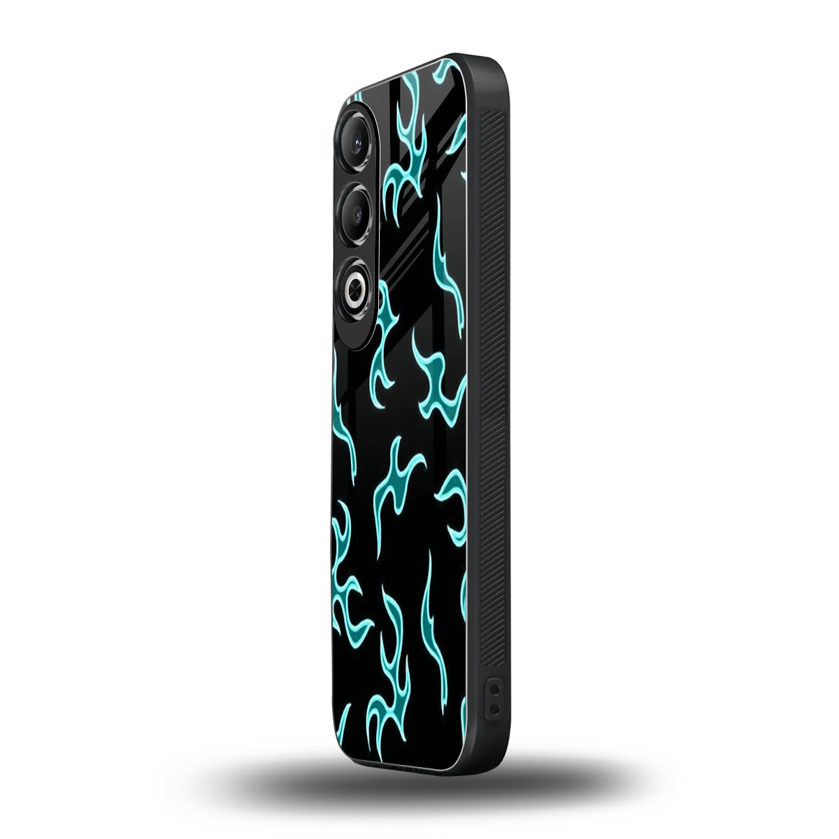 Lil Flames Black Blue oneplus nord ce 4 mobile cover | shockproof glass phone case