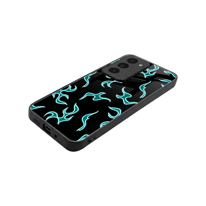 Lil Flames Black Blue stylish phone case for redmi 15 5g | glossy glass and slim fit