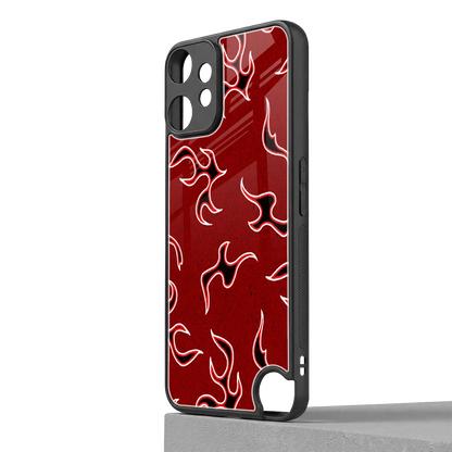 Lil Flames Black Red cmf nothing phone 2 pro mobile cover | shockproof glass phone case