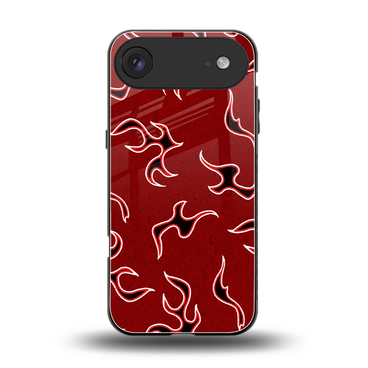 Lil Flames Black Red back phone cover | glass case for iphone air