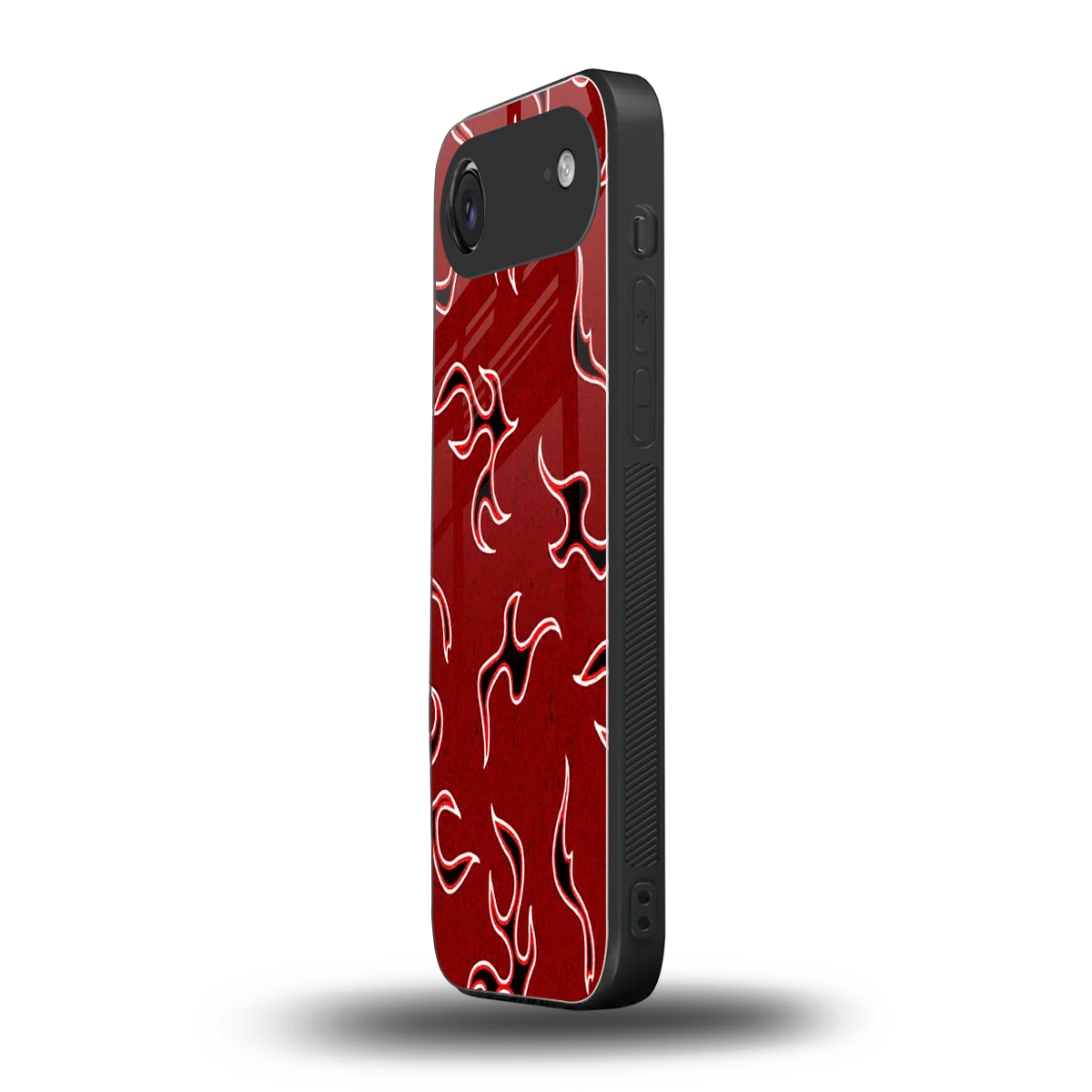 Lil Flames Black Red iphone air mobile cover | shockproof glass phone case