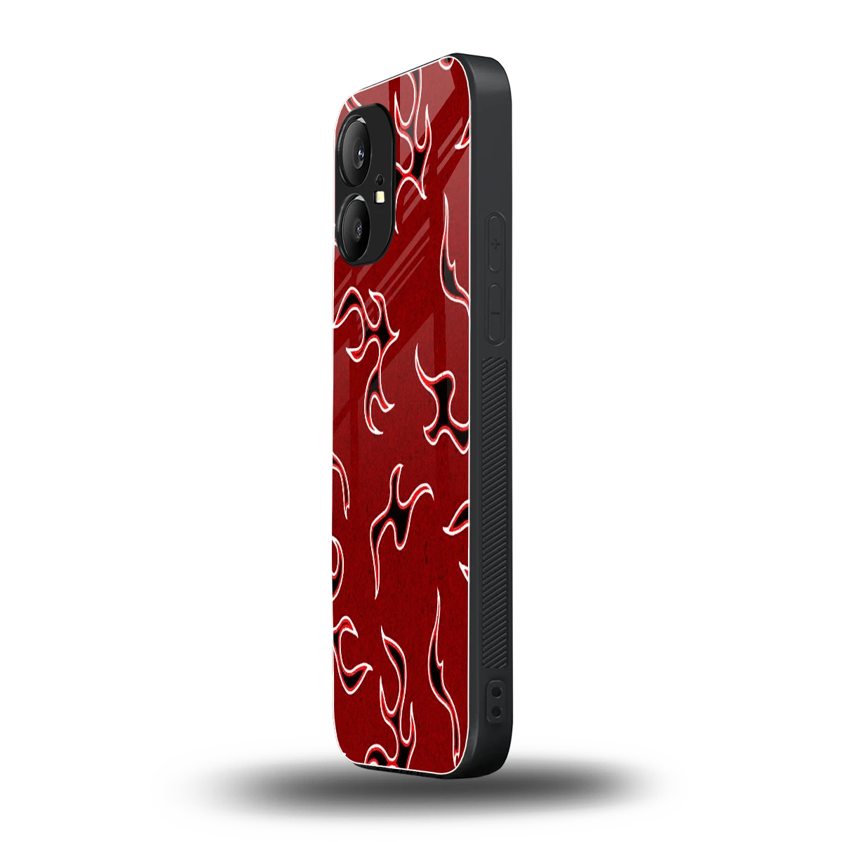 Lil Flames Black Red nothing phone 1 mobile cover | shockproof glass phone case