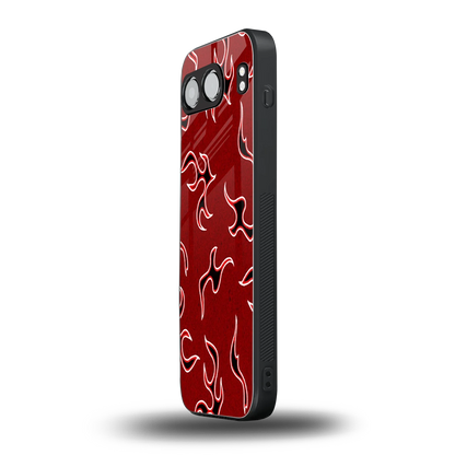 Lil Flames Black Red oneplus nord 4 mobile cover | shockproof glass phone case