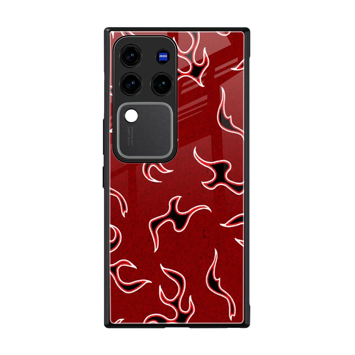 Lil Flames Black Red back phone cover | glass case forvivo v30 pro
