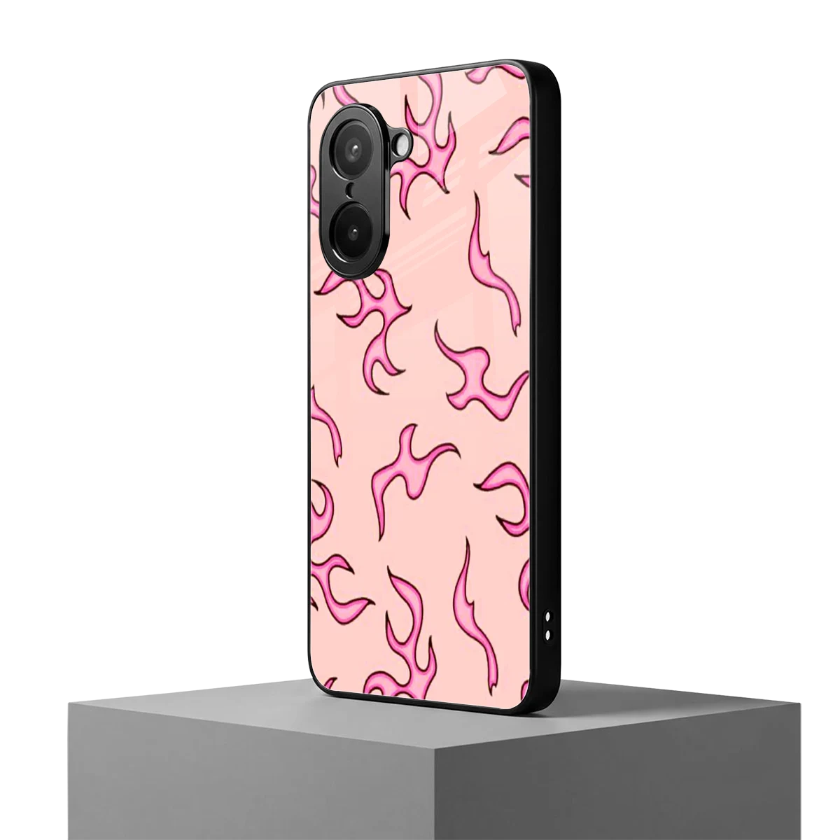 Lil Flames Pink oneplus nord ce5 5g mobile cover | shockproof glass phone case