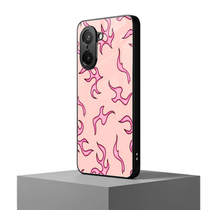 Lil Flames Pink oneplus nord ce5 5g mobile cover | shockproof glass phone case