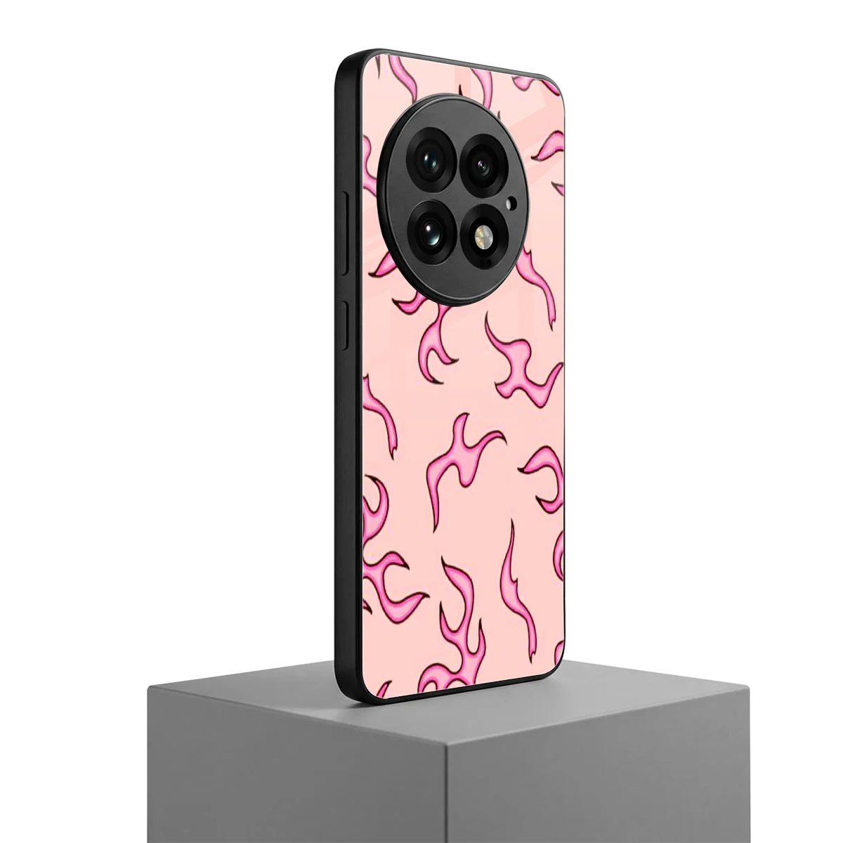 Lil Flames Pink oneplus 13 mobile cover | shockproof glass phone case