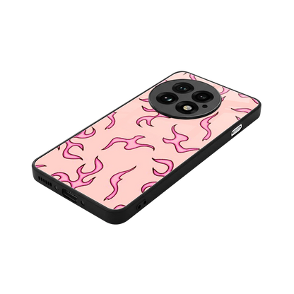 Lil Flames Pink stylish phone case for oneplus 13 | glossy glass and slim fit