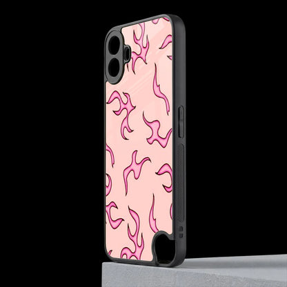 Lil Flames Pink cmf nothing phone 1 mobile cover | shockproof glass phone case