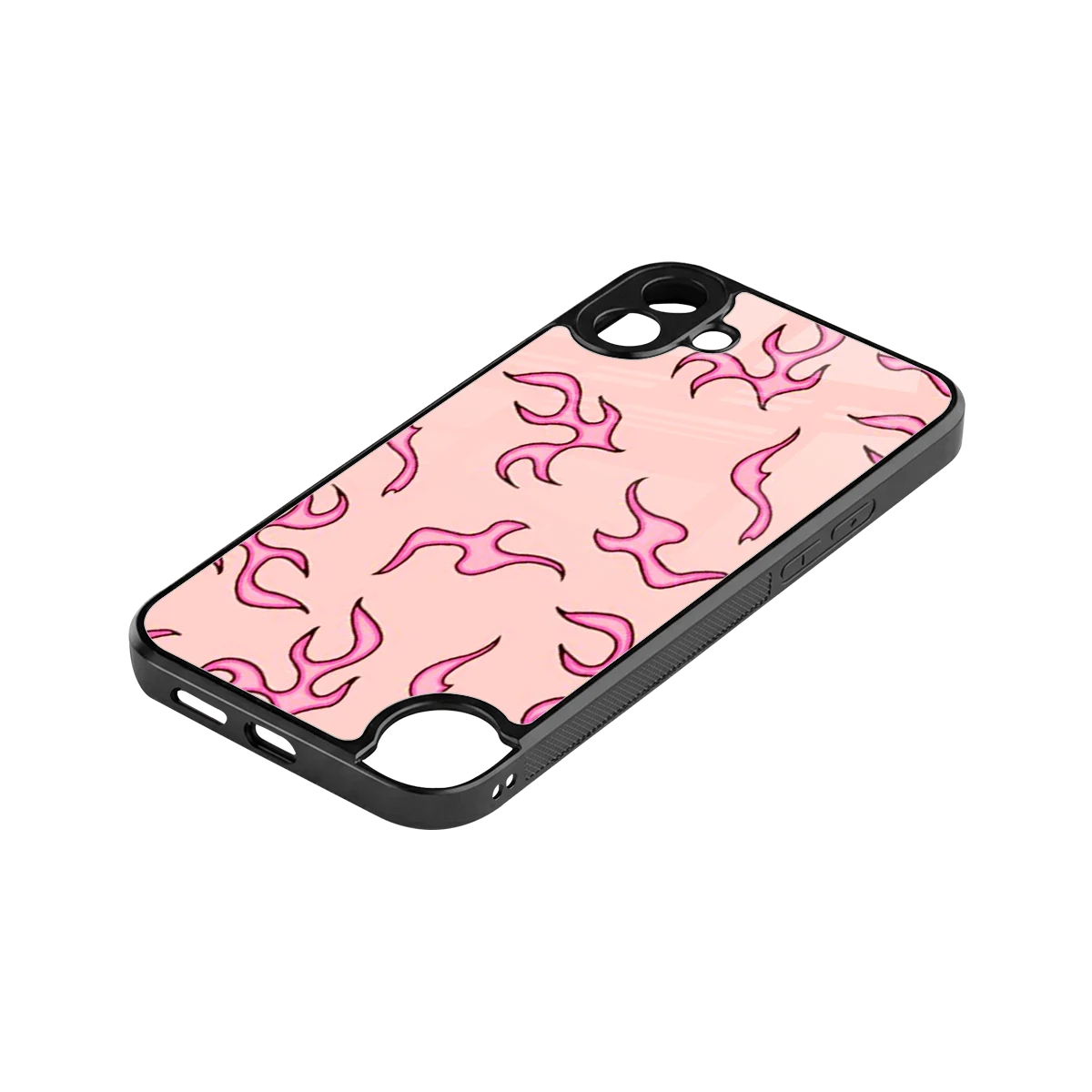 Lil Flames Pink stylish phone case for cmf nothing phone 1 | glossy glass and slim fit