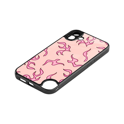 Lil Flames Pink stylish phone case for cmf nothing phone 1 | glossy glass and slim fit