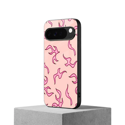 Lil Flames Pink google pixel 10 pro xl mobile cover | shockproof glass phone case