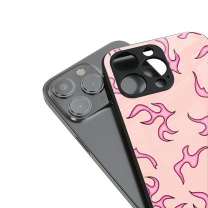 Lil Flames Pink Phone Case for Iphone 16 | Glass Case