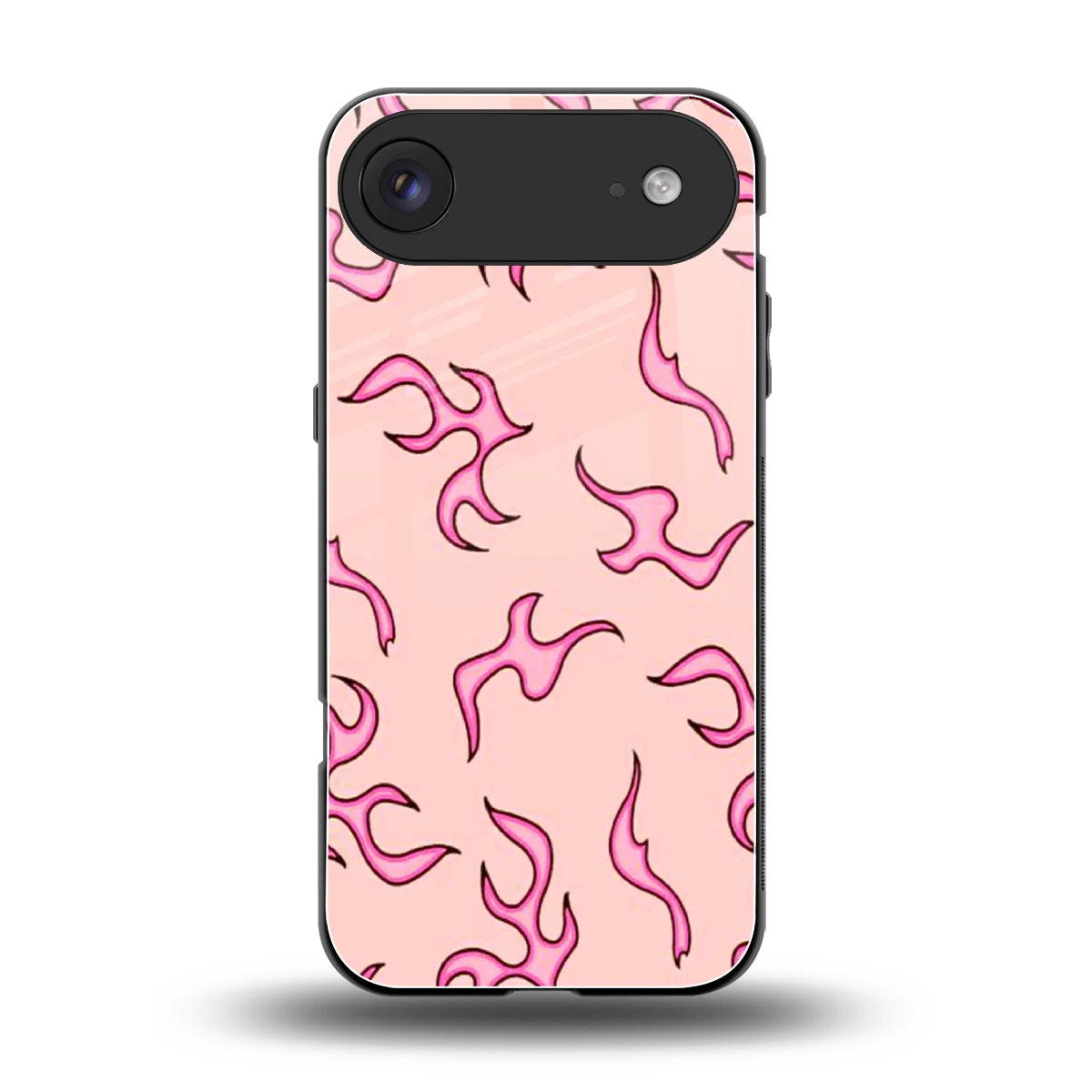 Lil Flames Pink back phone cover | glass case for iphone air