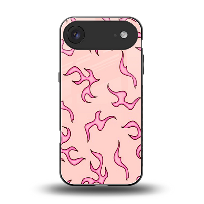 Lil Flames Pink back phone cover | glass case for iphone air