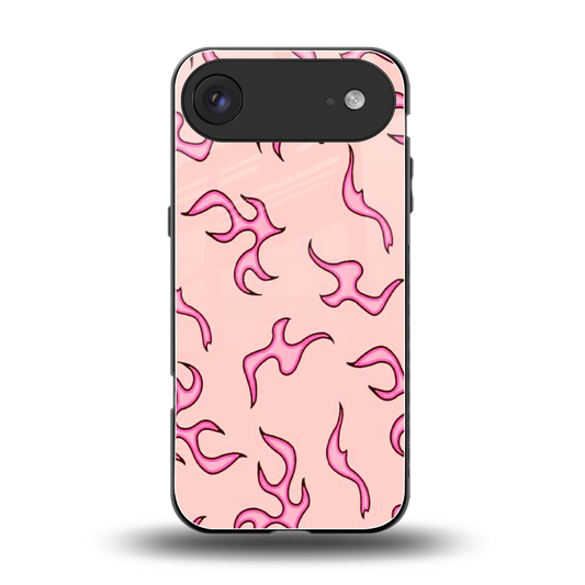 Lil Flames Pink back phone cover | glass case for iphone air