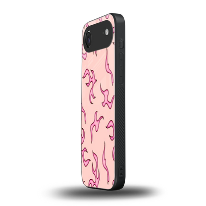 Lil Flames Pink iphone air mobile cover | shockproof glass phone case
