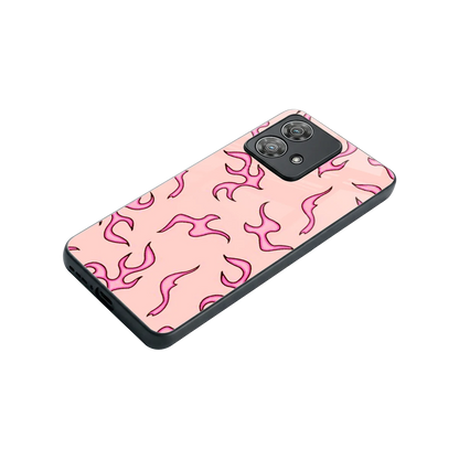 Lil Flames Pink stylish phone case for motorola edge 40 neo 5g | glossy glass and slim fit