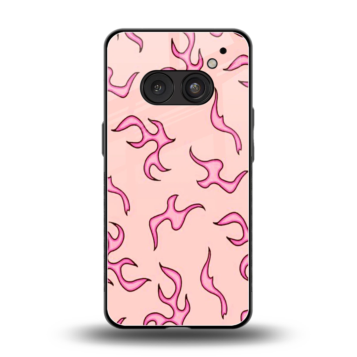 Lil Flames Pink back phone cover | glass case for nothing phone 2a
