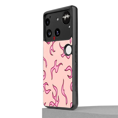 Lil Flames Pink nothing phone 3 mobile cover | shockproof glass phone case