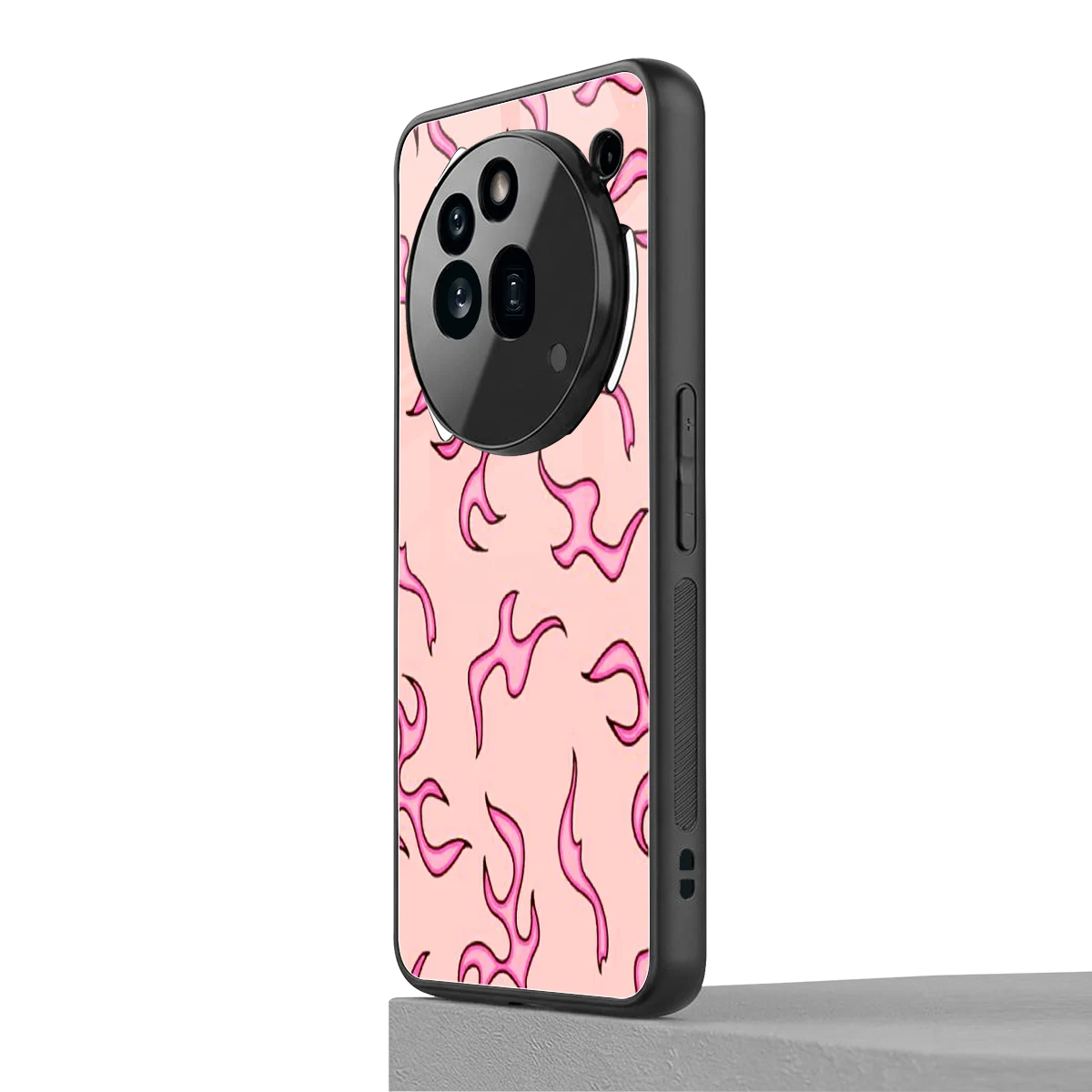 Lil Flames Pink nothing phone 3a pro mobile cover | shockproof glass phone case