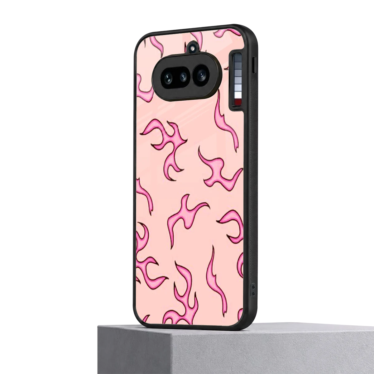 Lil Flames Pink nothing phone 4a mobile cover | shockproof glass phone case