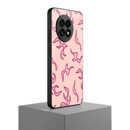 Lil Flames Pink oneplus 13r mobile cover | shockproof glass phone case