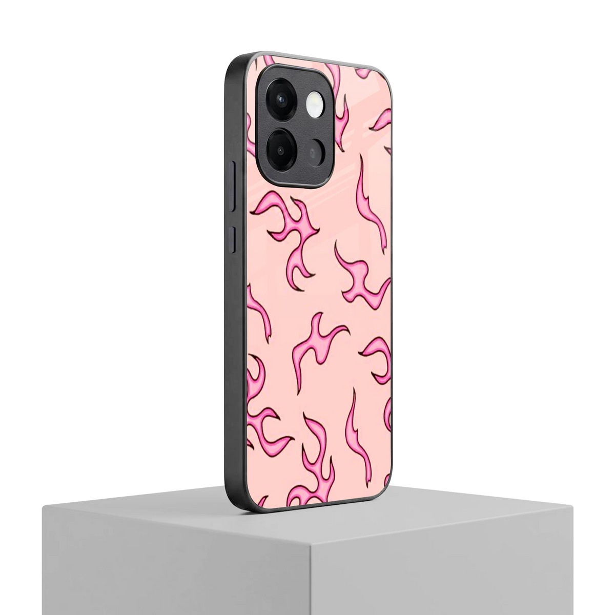 Lil Flames Pink oneplus 13s mobile cover | shockproof glass phone case