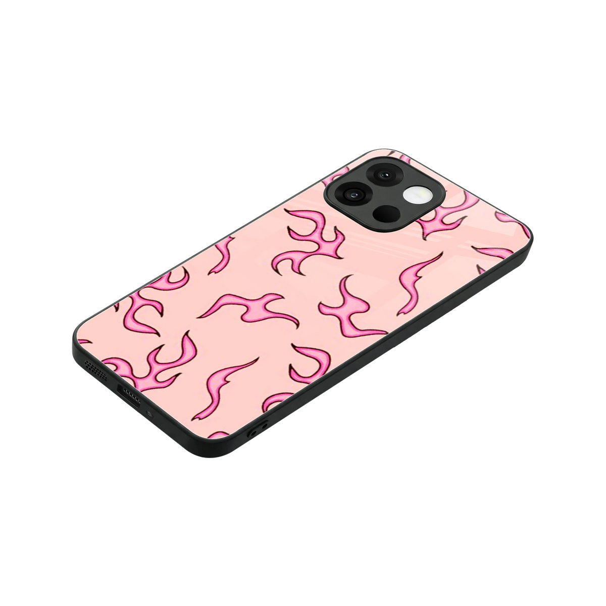 Lil Flames Pink stylish phone case for oneplus 13s | glossy glass and slim fit