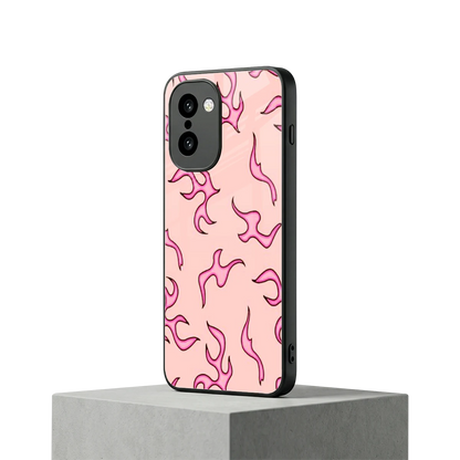 Lil Flames Pink oneplus 15r mobile cover | shockproof glass phone case