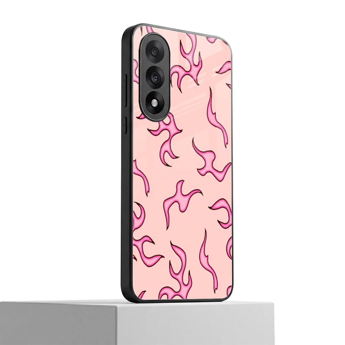 Lil Flames Pink oneplus nord 5 mobile cover | shockproof glass phone case