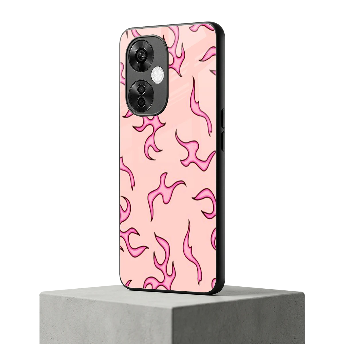 Lil Flames Pink oneplus nord ce 3 lite mobile cover | shockproof glass phone case