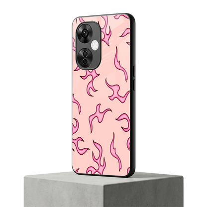 Lil Flames Pink oneplus nord ce 3 lite mobile cover | shockproof glass phone case