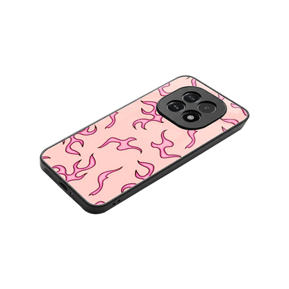 Lil Flames Pink stylish phone case for oppo f29 5g | glossy glass and slim fit