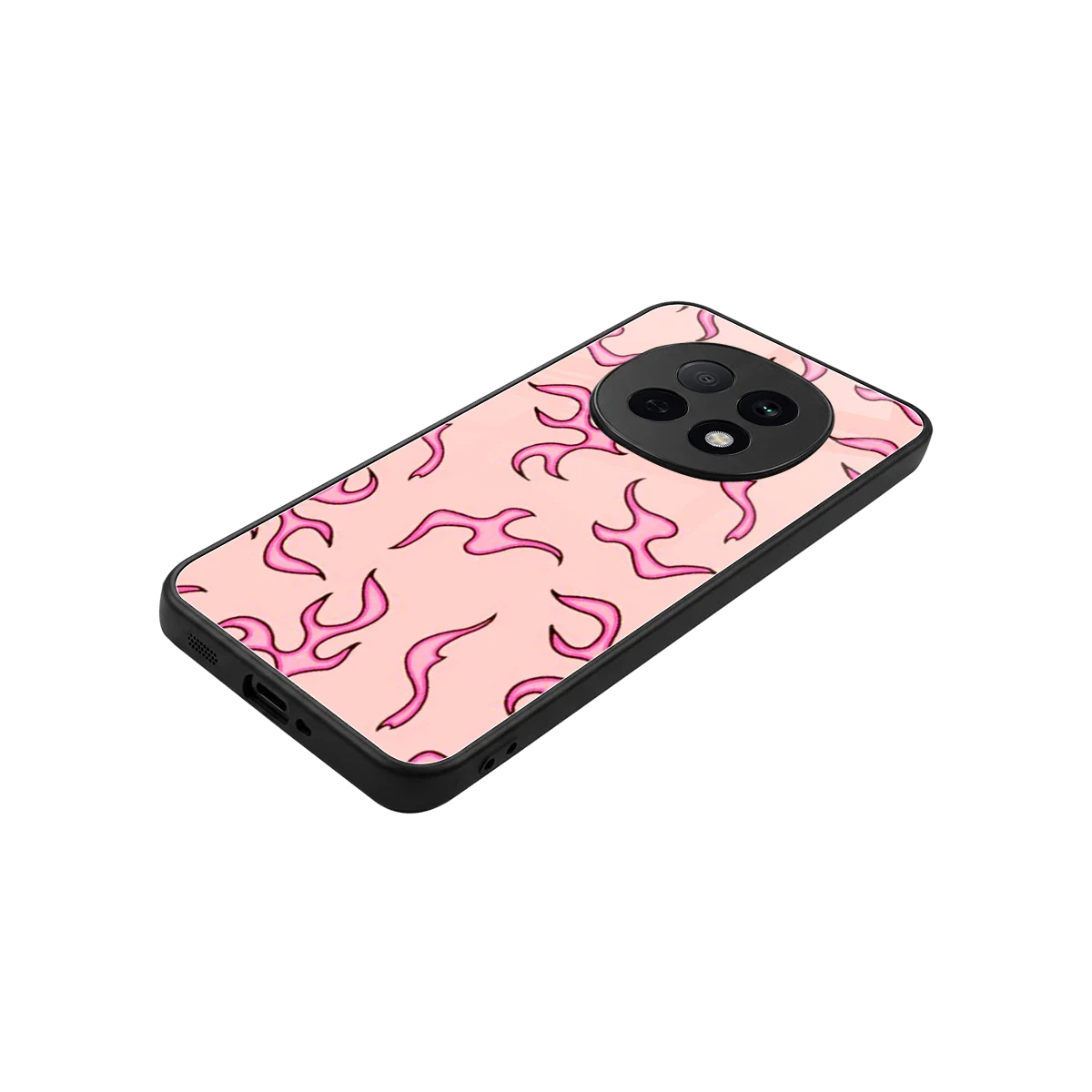 Lil Flames Pink stylish phone case for oppo f29 pro 5g | glossy glass and slim fit