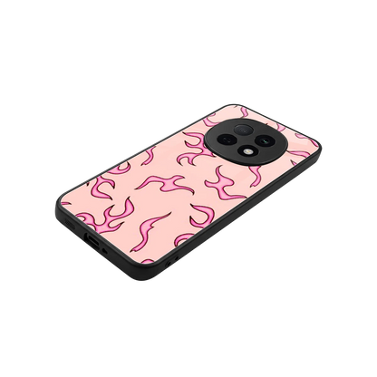 Lil Flames Pink stylish phone case for oppo f29 pro 5g | glossy glass and slim fit