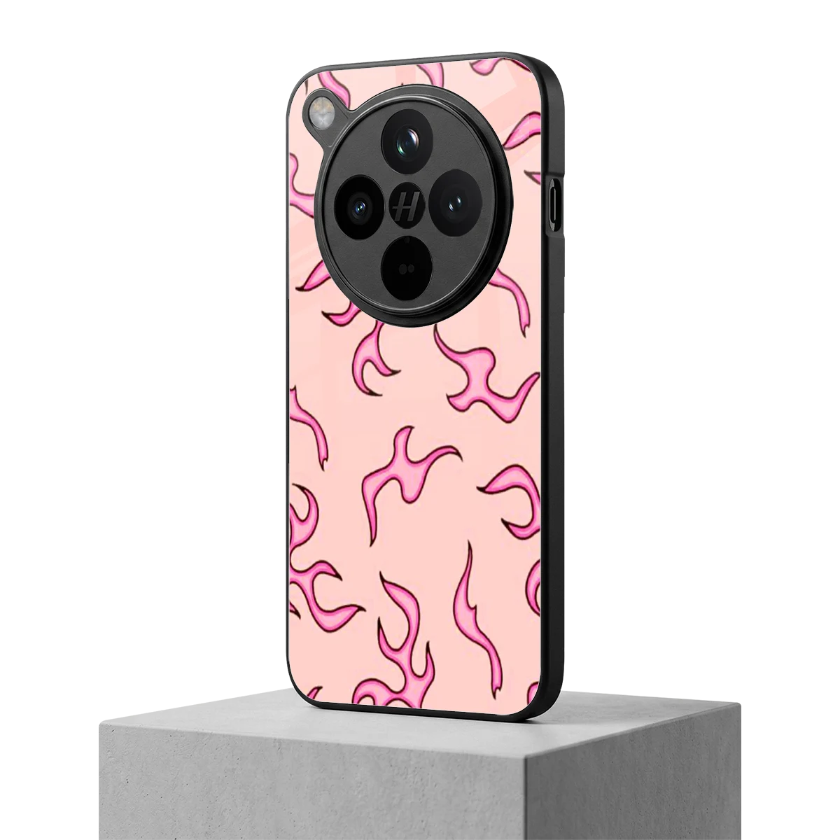 Lil Flames Pink oppo find x8 mobile cover | shockproof glass phone case
